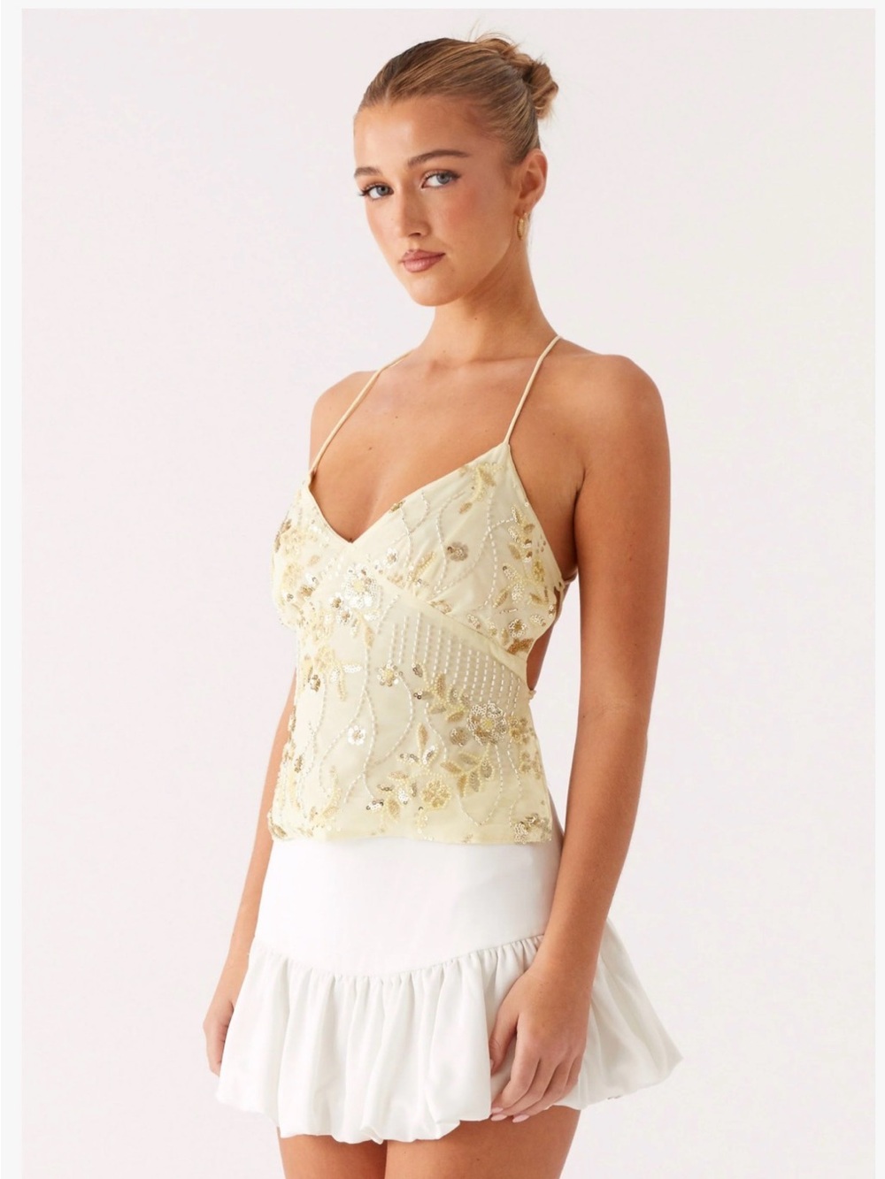 Peppermayo Kamilla Sequin Cami Top